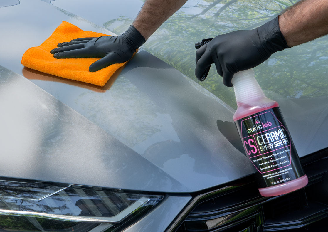  Suds Lab CS Ceramic Spray Sealant - Paint Protectant And  Chemical Resistant, High Gloss Surface Shield, Water And Dirt Repellent  Protection, Easy To Use, Long Lasting Hydrophobic Spray 32 oz. : Automotive