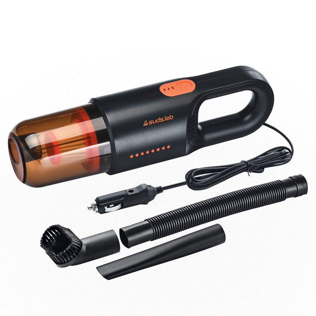 Suds lab V2 Handheld Car Vacuum Cleaner Kit Portable 12V DC Mini Vac