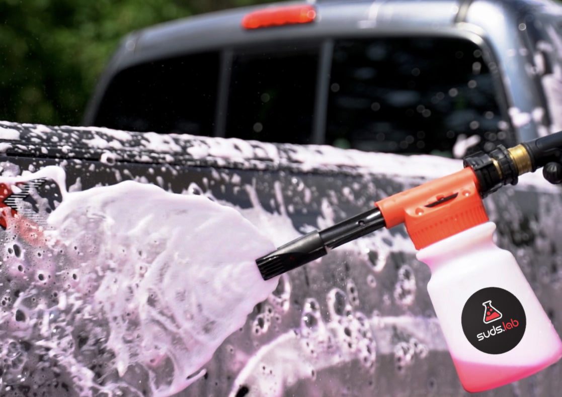 SwiftJet Car Wash Foam Gun Sprayer + Microfiber Wash Mitt - Car Wash Kit & Car Wash Soap - Foam Cannon Garden Hose - Spray Foam Gun Cleaner - Car Foam