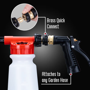 F3 Car Cleaning Foam Gun with XP High Foaming Car Wash Shampoo