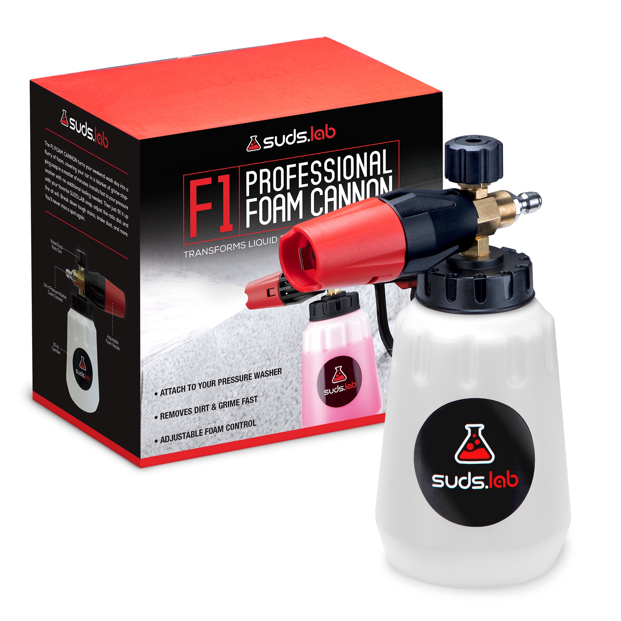 F1 Professional Foam Cannon with XP High Foaming Car Wash Shampoo