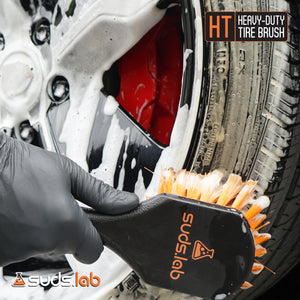 HT Heavy-Duty Tire Brush, Plastic Handle