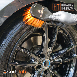 HT Heavy-Duty Tire Brush, Plastic Handle