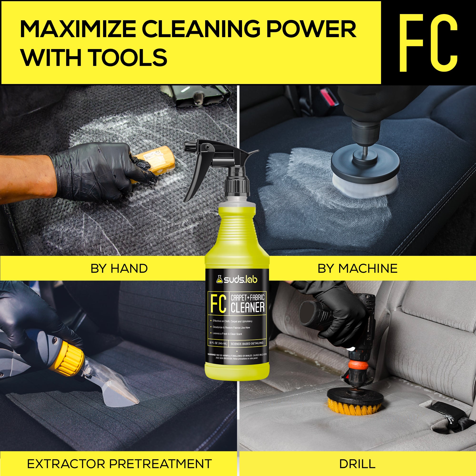 FC Carpet & Fabric Cleaner, 32 oz. | Premium Car Detailing
