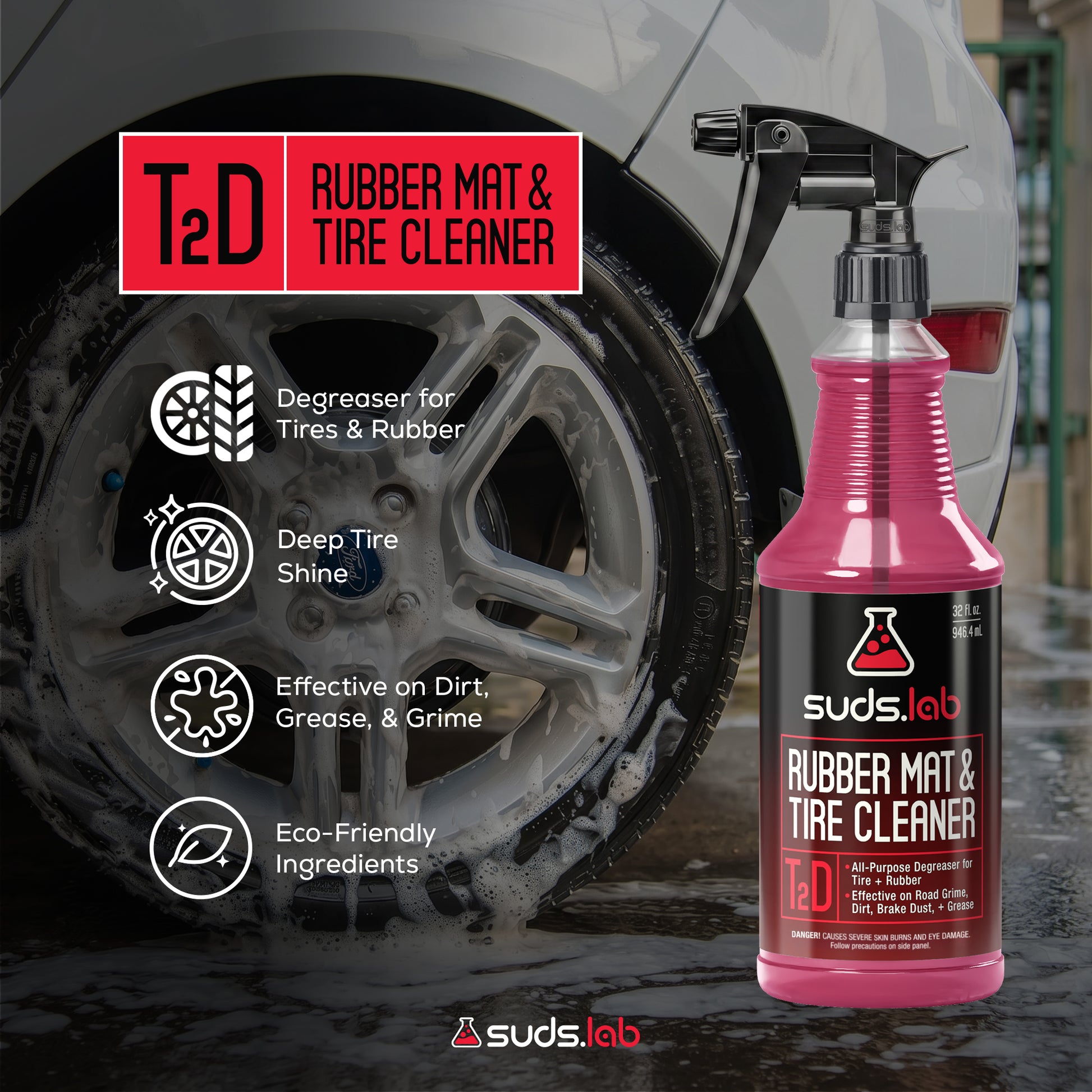 T2D Total Tire Degreaser, 32 oz.