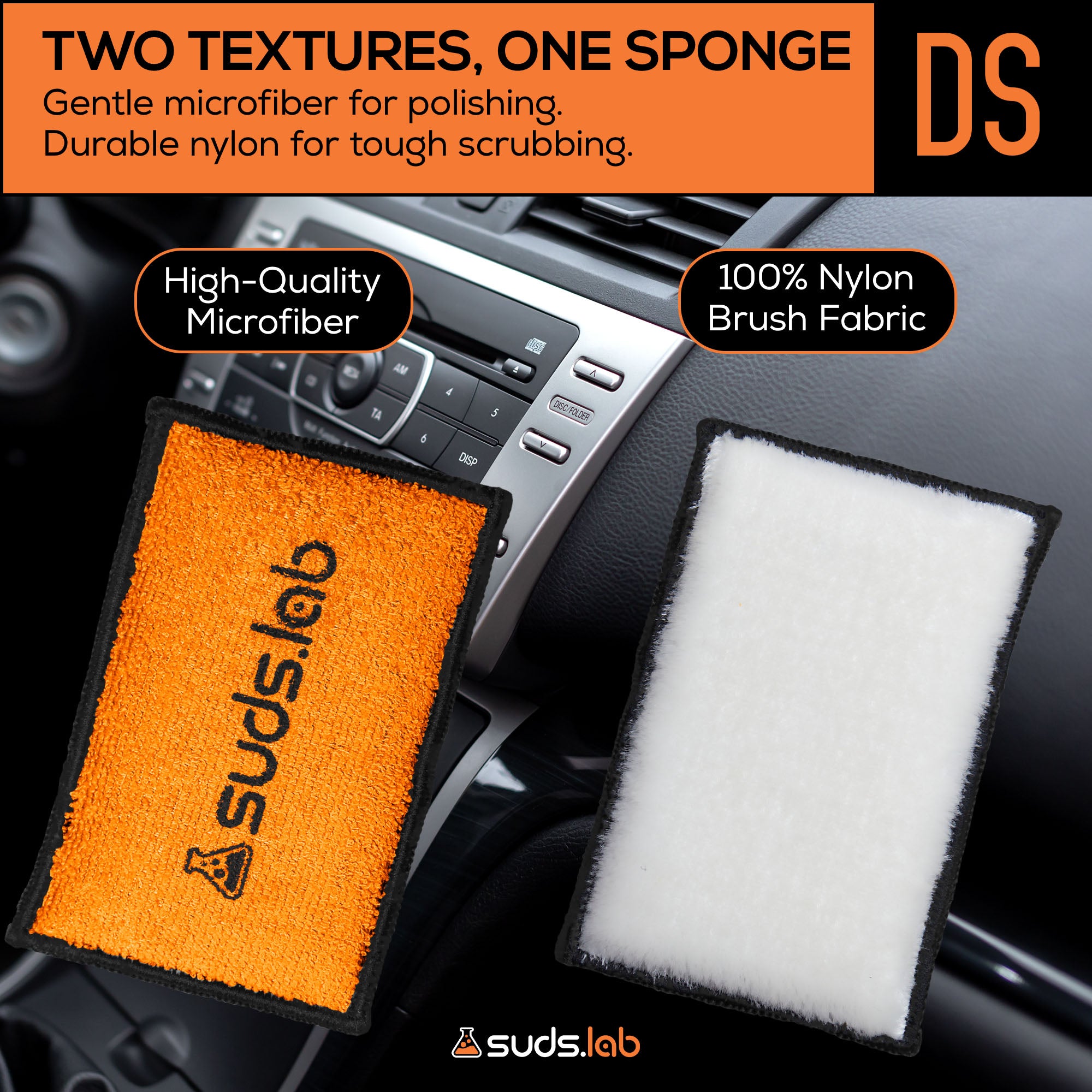 DS Microfiber Detailing Scrub Pad (2-Pack) – SudsLab