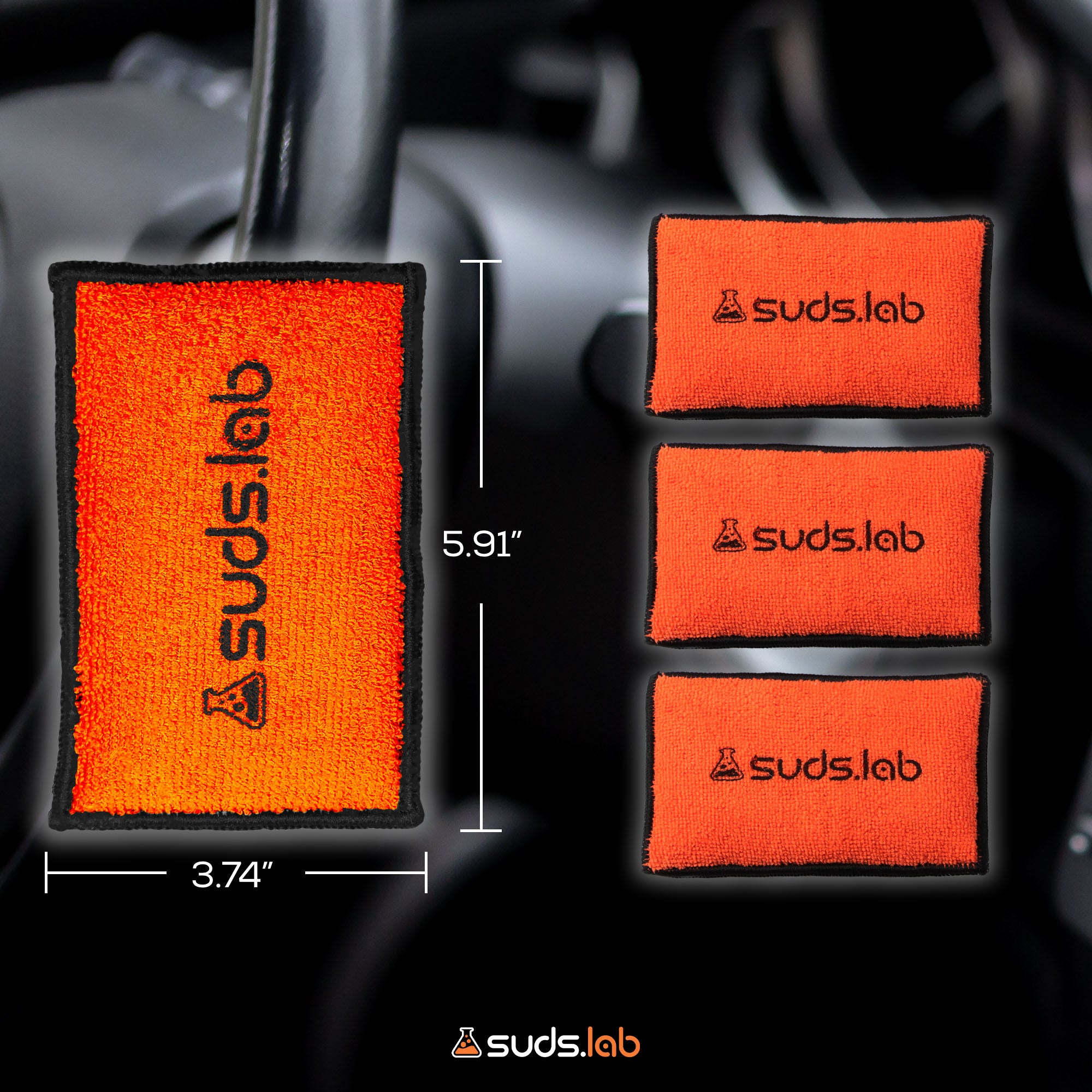 DS Microfiber Detailing Scrub Pad (2-Pack) – SudsLab