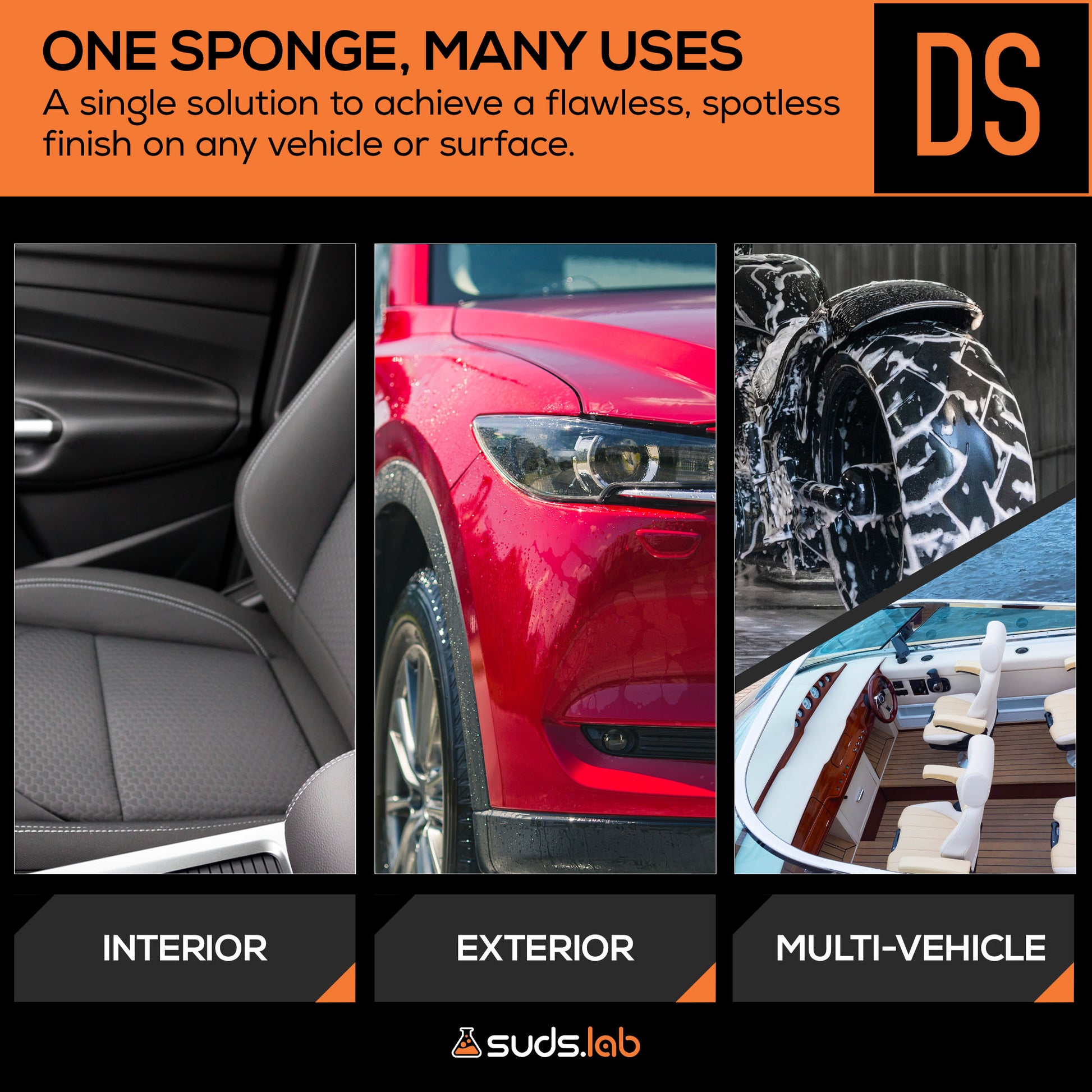 DS Microfiber Detailing Scrub Pad (2-Pack)