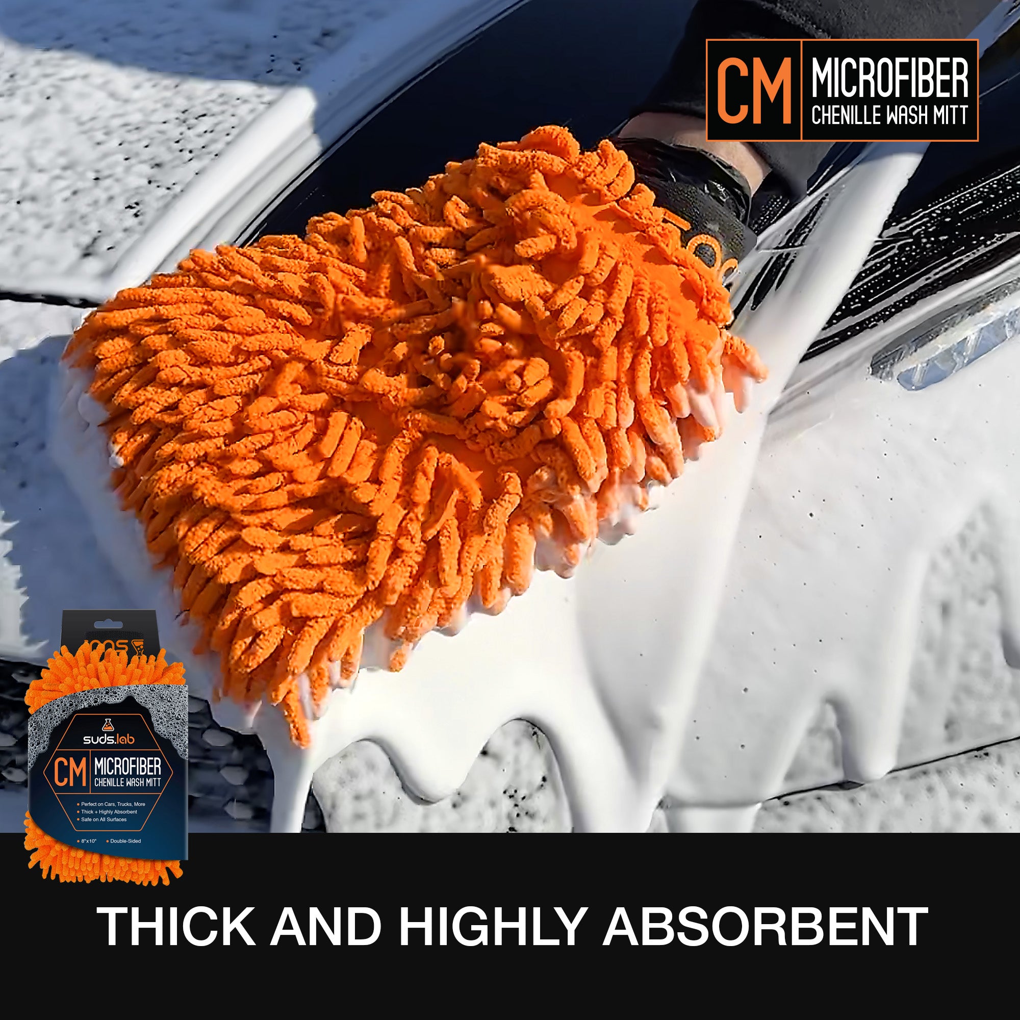 Microfiber Chenille Wash Mitt | Suds Lab – SudsLab
