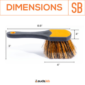 SB Wheel Spoke Brush, Rubberized Handle