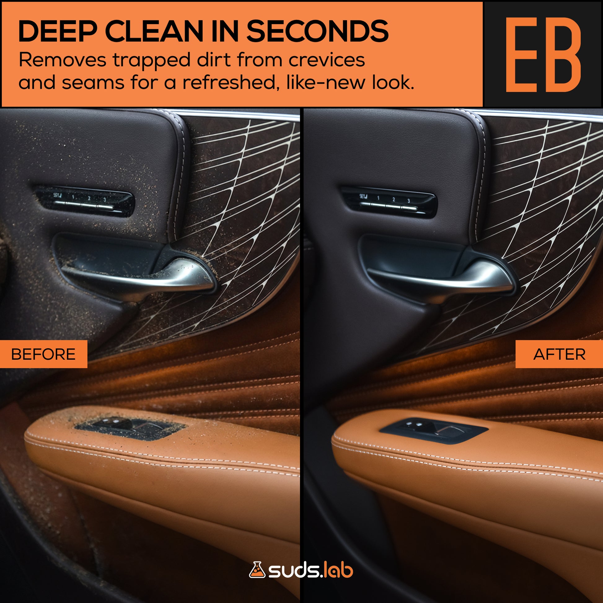 Suds Lab Elite-Bristle Boar’s Hair Car Detailing Brush