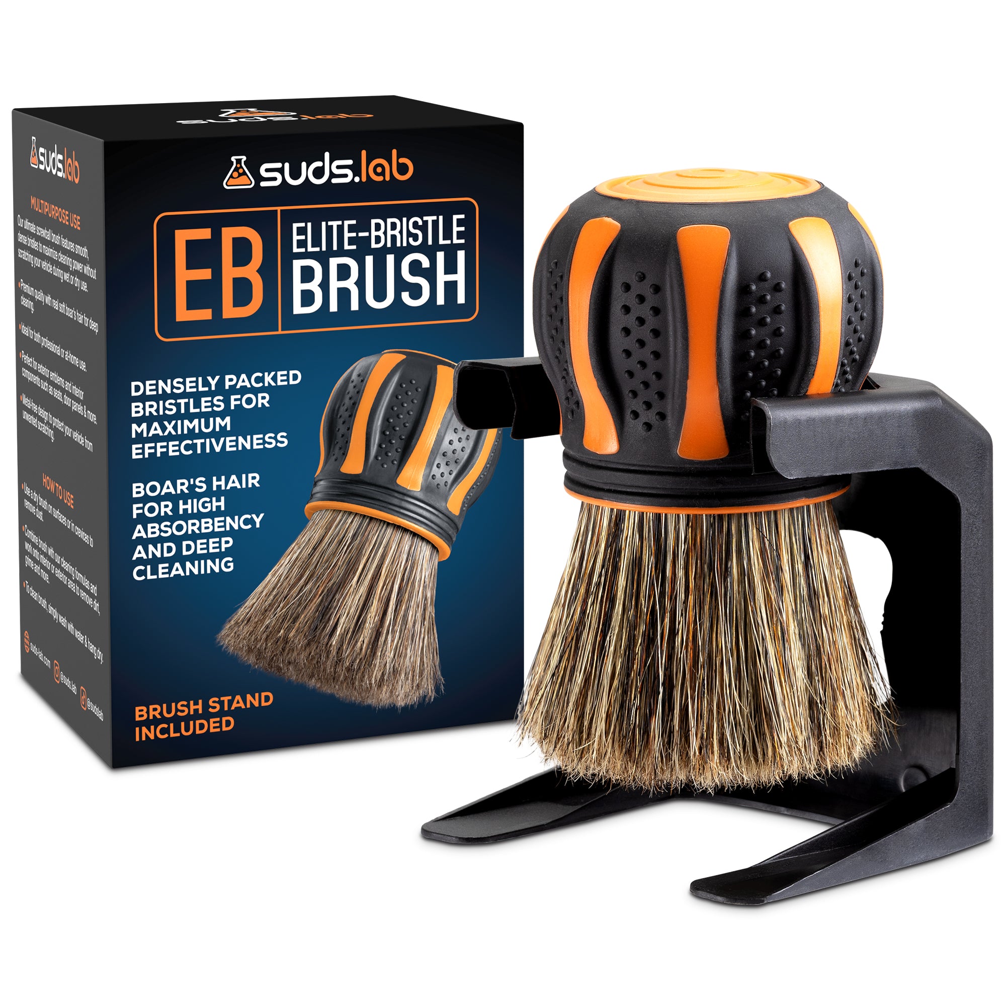 Suds Lab Elite-Bristle Boar's Hair Car Detailing Brush – SudsLab