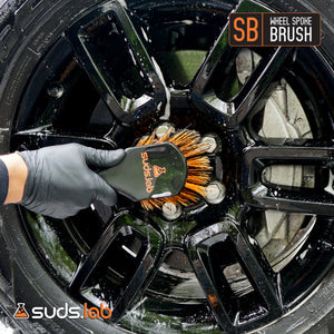 SB Wheel Spoke Brush, Plastic Handle