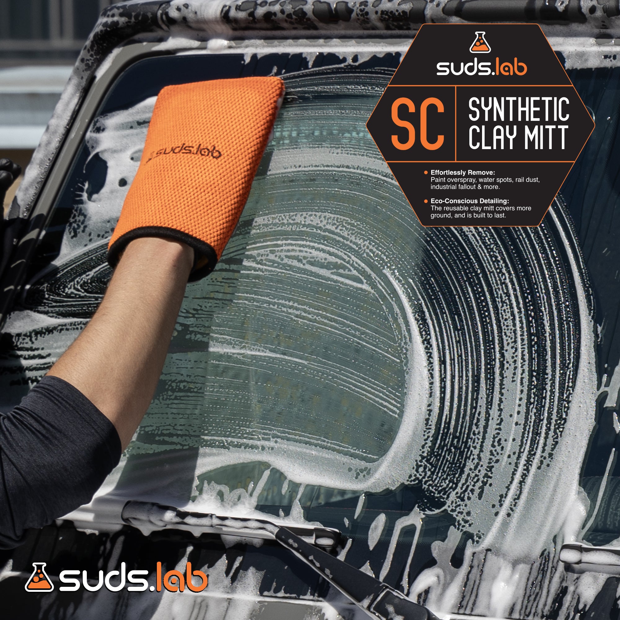 SC Synthetic Clay Mitt – SudsLab