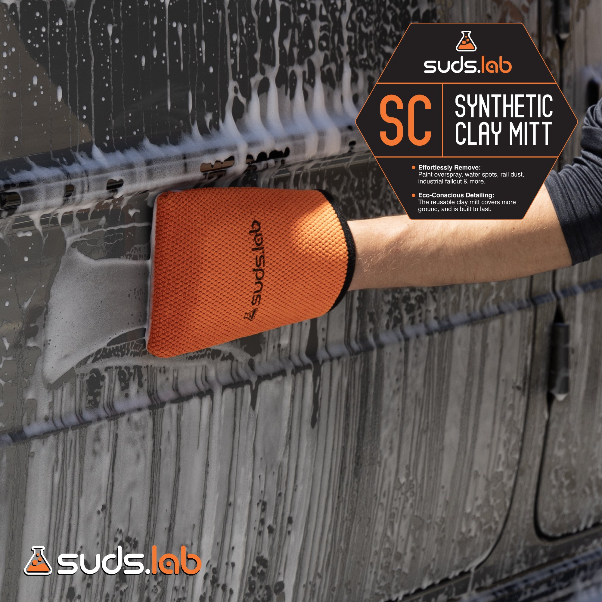 SC Synthetic Clay Mitt – SudsLab