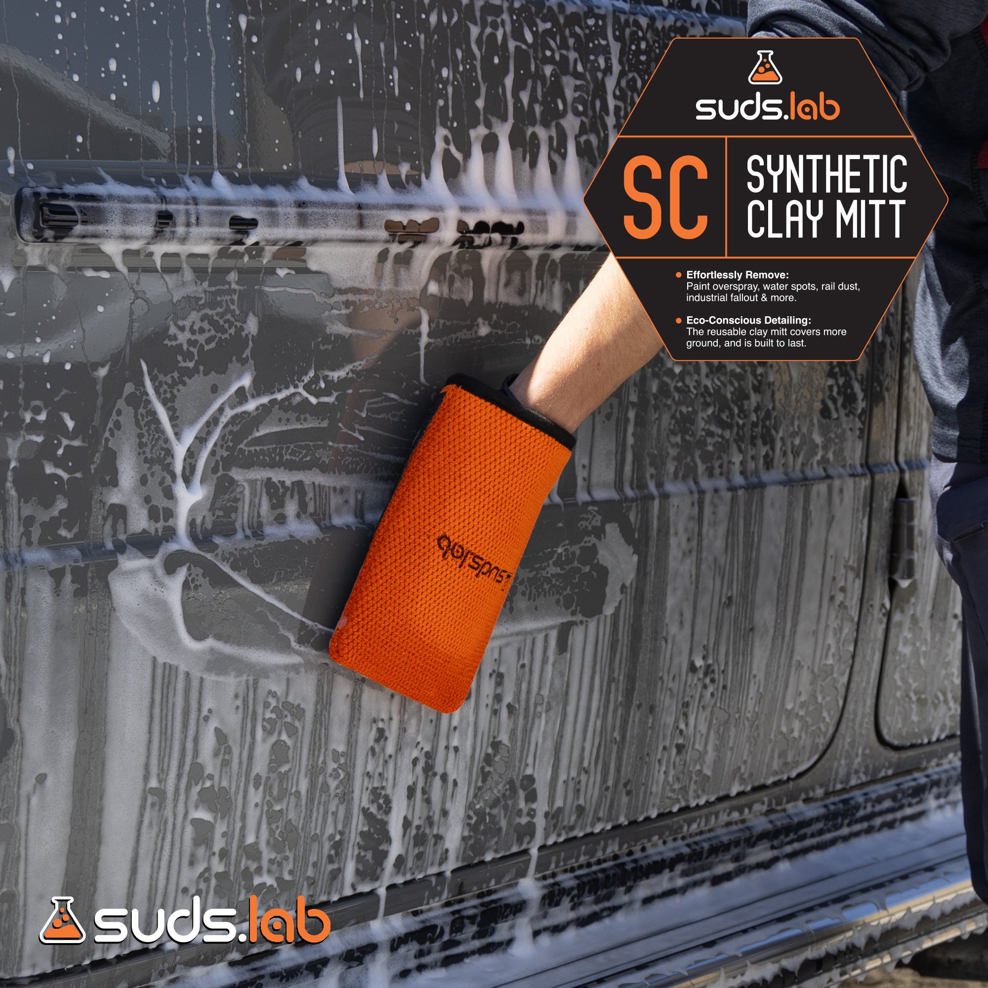 SC Synthetic Clay Mitt – SudsLab