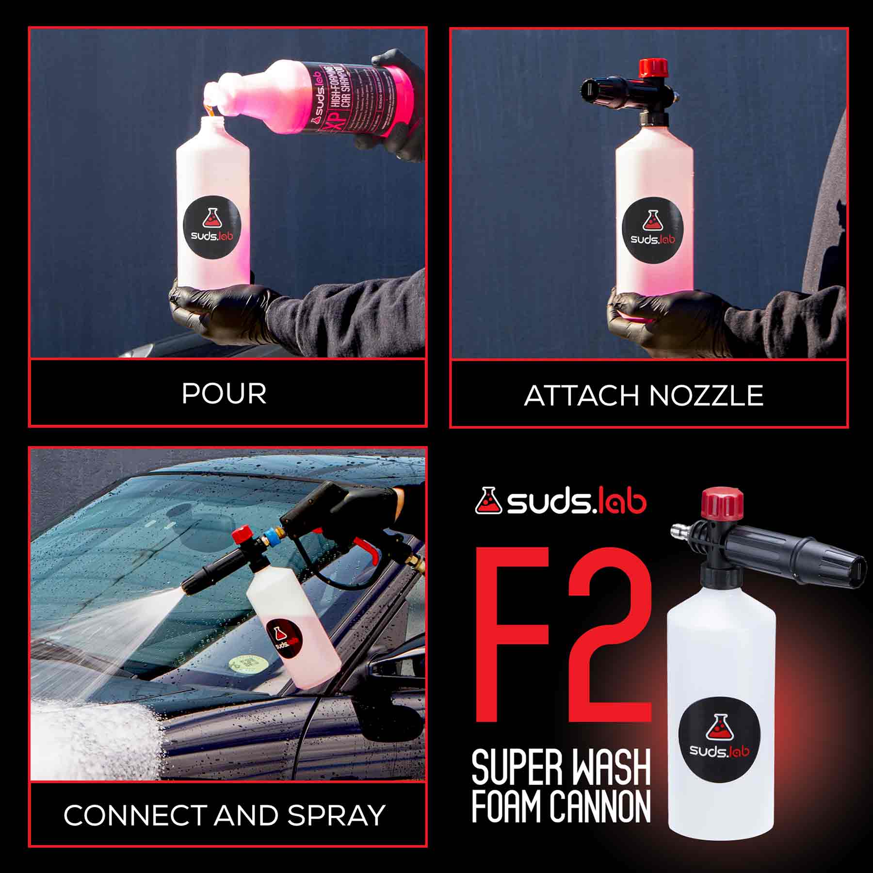 F3 Car Cleaning Foam Gun – SudsLab
