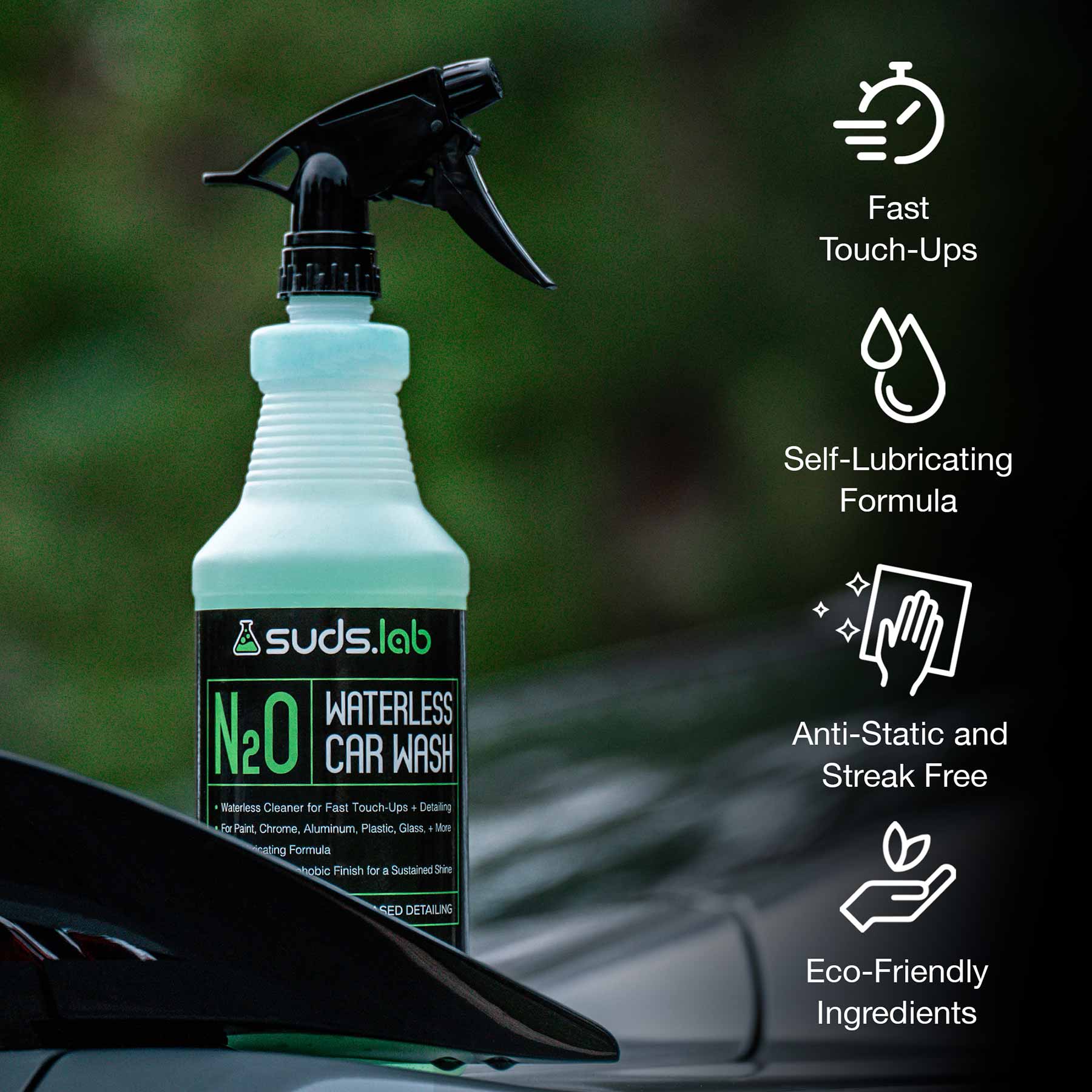 N20 Waterless Car Wash, 32 oz. | Premium Car Detailing Solution