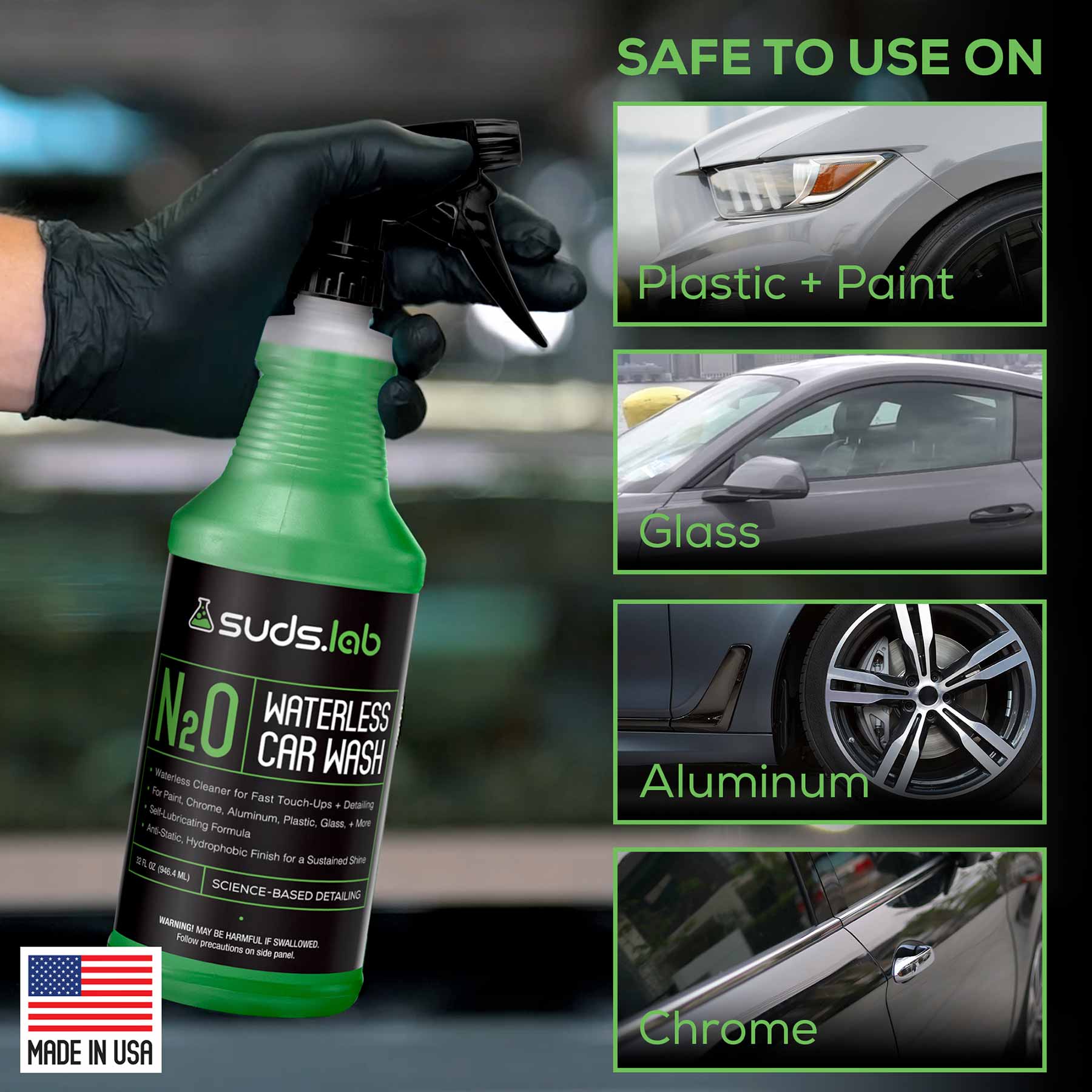 N20 Waterless Car Wash, 32 oz. | Premium Car Detailing Solution