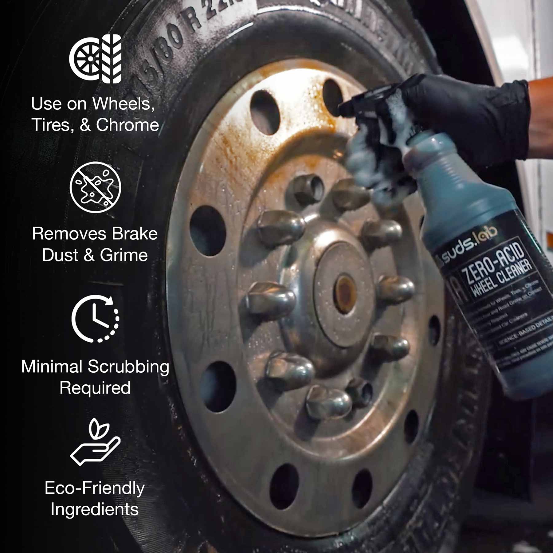 Non-acid Car Wheel Tire Rim Cleaner Detergent High Concentrate Remove Rust  120ML 