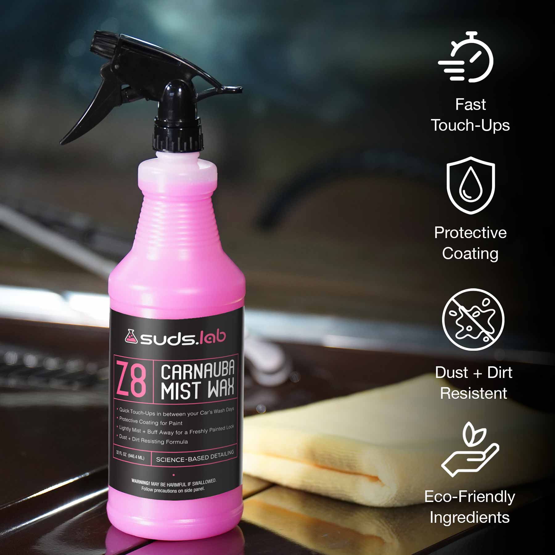 CARNAUBA SPRAY WAX - Distinctive Details